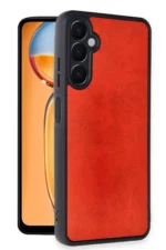 Uray store Samsung Galaxy A25 5G Kılıf Aras Deri Kapak - Kırmızı - Görsel 2
