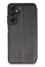 Uray store Samsung Galaxy A25 5G Kılıf Flip Cover - Siyah