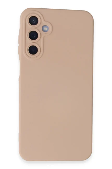 Uray store Samsung Galaxy A25 5G Kılıf Nano içi Kadife Silikon - Pudra