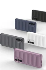 Uray store Samsung Galaxy A25 5G Kılıf Optimum Silikon - Krem - Görsel 3