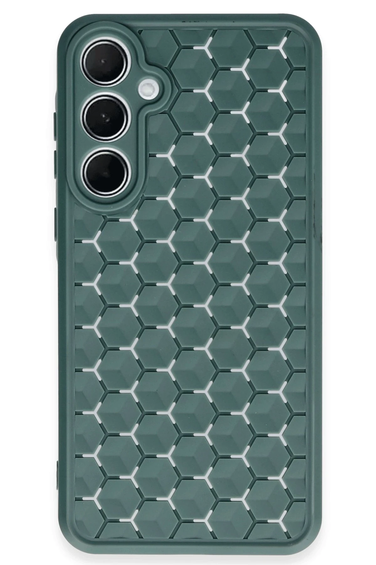 newface-samsung-galaxy-a25-5g-kilif-petek-silikon-kapak-koyu-yesil-default Uray store Samsung Galaxy A25 5G Kılıf Petek Silikon Kapak - Koyu Yeşil - Görsel 1