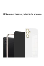 Uray store Samsung Galaxy A25 5G Kılıf Volet Silikon - Açık Yeşil - Görsel 4