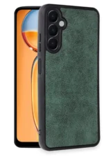 Uray store Samsung Galaxy A26 Kılıf Aras Deri Kapak - Koyu Yeşil - Görsel 2