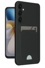Uray store Samsung Galaxy A26 Kılıf Kelvin Kartvizitli Silikon - Siyah