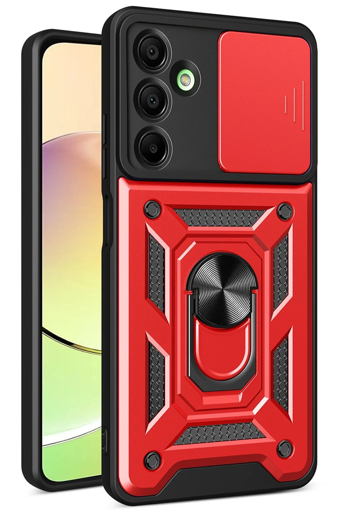 newface-samsung-galaxy-a26-kilif-pars-lens-yuzuklu-silikon-kirmizi-default Uray store Samsung Galaxy A26 Kılıf Pars Lens Yüzüklü Silikon - Kırmızı - Görsel 1
