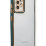 Uray store Samsung Galaxy A33 5G Kılıf Liva Lens Silikon - Yeşil