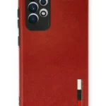 Uray store Samsung Galaxy A33 5G Kılıf Loop Deri Silikon - Kırmızı