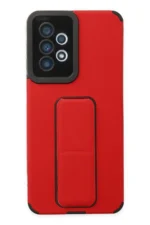 Uray store Samsung Galaxy A33 5G Kılıf Mega Standlı Silikon - Kırmızı