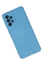 Uray store Samsung Galaxy A33 5G Kılıf Nano içi Kadife Silikon - Mavi - Görsel 3