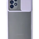 Uray store Samsung Galaxy A33 5G Kılıf Palm Buzlu Kamera Sürgülü Silikon - Lila
