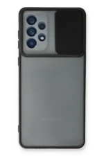 Uray store Samsung Galaxy A33 5G Kılıf Palm Buzlu Kamera Sürgülü Silikon - Siyah
