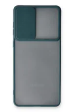 Uray store Samsung Galaxy A33 5G Kılıf Palm Buzlu Kamera Sürgülü Silikon - Yeşil - Görsel 2