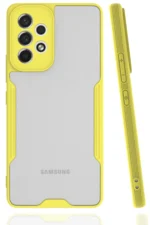 Uray store Samsung Galaxy A33 5G Kılıf Platin Silikon - Sarı
