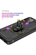 Uray store Samsung Galaxy A33 5G Kılıf Sofya Yüzüklü Silikon Kapak - Siyah - Görsel 5