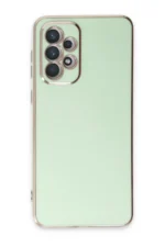 Uray store Samsung Galaxy A33 5G Kılıf Volet Silikon - Açık Yeşil - Görsel 2