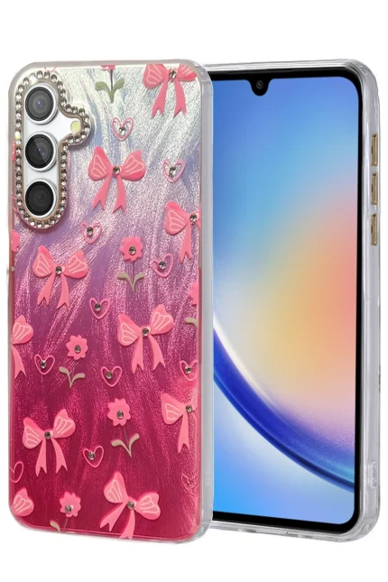 Uray store Samsung Galaxy A34 5G Kılıf Blade Aynalı Desenli Kapak - Desen 3
