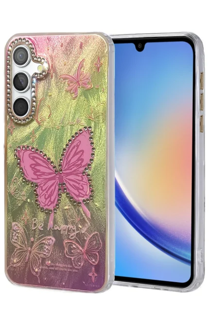 Uray store Samsung Galaxy A34 5G Kılıf Blade Aynalı Desenli Kapak - Desen 5