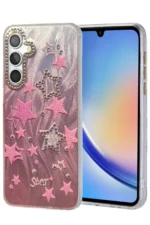 Uray store Samsung Galaxy A34 5G Kılıf Blade Aynalı Desenli Kapak - Desen 7