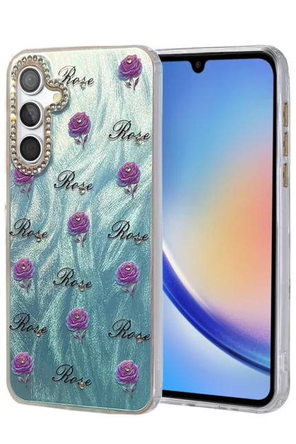 Uray store Samsung Galaxy A34 5G Kılıf Blade Aynalı Desenli Kapak - Desen 9