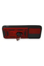 Uray store Samsung Galaxy A34 5G Kılıf Pars Lens Yüzüklü Silikon - Kırmızı - Görsel 3