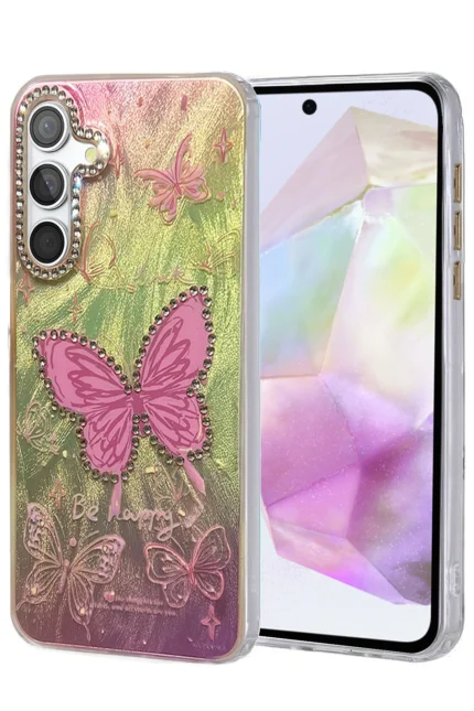 Uray store Samsung Galaxy A35 5G Kılıf Blade Aynalı Desenli Kapak - Desen 5