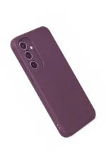 Uray store Samsung Galaxy A35 5G Kılıf First Silikon - Mürdüm - Görsel 2