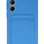 Uray store Samsung Galaxy A35 5G Kılıf Kelvin Kartvizitli Silikon - Mavi