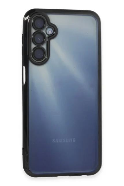 Uray store Samsung Galaxy A35 5G Kılıf Razer Lensli Silikon - Siyah