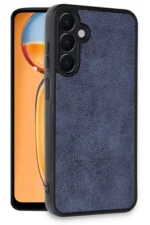 Uray store Samsung Galaxy A36 Kılıf Aras Deri Kapak - Lacivert