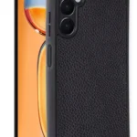 Uray store Samsung Galaxy A36 Kılıf Aras Deri Kapak - Siyah
