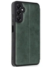 Uray store Samsung Galaxy A36 Kılıf Flip Cover - Koyu Yeşil - Görsel 2