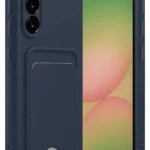 Uray store Samsung Galaxy A36 Kılıf Kelvin Kartvizitli Silikon - Lacivert