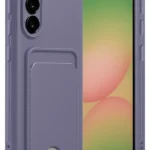 Uray store Samsung Galaxy A36 Kılıf Kelvin Kartvizitli Silikon - Lila