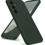 Uray store Samsung Galaxy A36 Kılıf Nano içi Kadife Silikon - Koyu Yeşil