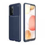 Uray store Samsung Galaxy A52 Kılıf Auto Focus Karbon Kapak - Lacivert