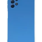 Uray store Samsung Galaxy A52 Kılıf Nano içi Kadife Silikon - Mavi