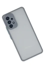 Uray store Samsung Galaxy A53 5G Kılıf Montreal Silikon Kapak - Gri - Görsel 2