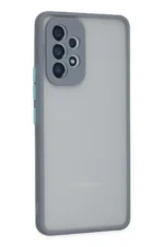 Uray store Samsung Galaxy A53 5G Kılıf Montreal Silikon Kapak - Gri - Görsel 3