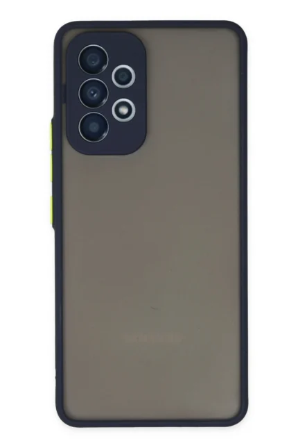 Uray store Samsung Galaxy A53 5G Kılıf Montreal Silikon Kapak - Lacivert