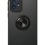 Uray store Samsung Galaxy A53 5G Kılıf Montreal Yüzüklü Silikon Kapak - Siyah