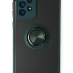 Uray store Samsung Galaxy A53 5G Kılıf Montreal Yüzüklü Silikon Kapak - Yeşil