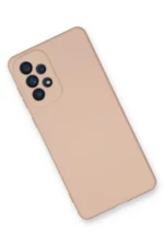 Uray store Samsung Galaxy A53 5G Kılıf Nano içi Kadife Silikon - Pudra - Görsel 3