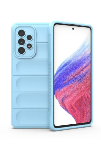 Uray store Samsung Galaxy A53 5G Kılıf Optimum Silikon - Sky Blue