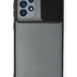 Uray store Samsung Galaxy A53 5G Kılıf Palm Buzlu Kamera Sürgülü Silikon - Siyah