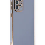 Uray store Samsung Galaxy A53 5G Kılıf Volet Silikon - Mavi