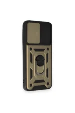 Uray store Samsung Galaxy A54 5G Kılıf Pars Lens Yüzüklü Silikon - Gold - Görsel 2