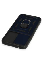 Uray store Samsung Galaxy A54 5G Kılıf Pars Lens Yüzüklü Silikon - Lacivert - Görsel 4