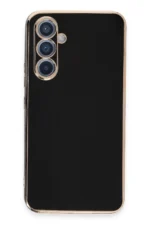 Uray store Samsung Galaxy A54 5G Kılıf Volet Silikon - Siyah