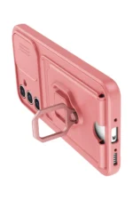 Uray store Samsung Galaxy A54 5G Kılıf Zuma Kartvizitli Yüzüklü Silikon - Pembe - Görsel 3