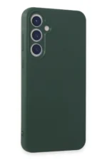 Uray store Samsung Galaxy A55 5G Kılıf First Silikon - Koyu Yeşil - Görsel 2